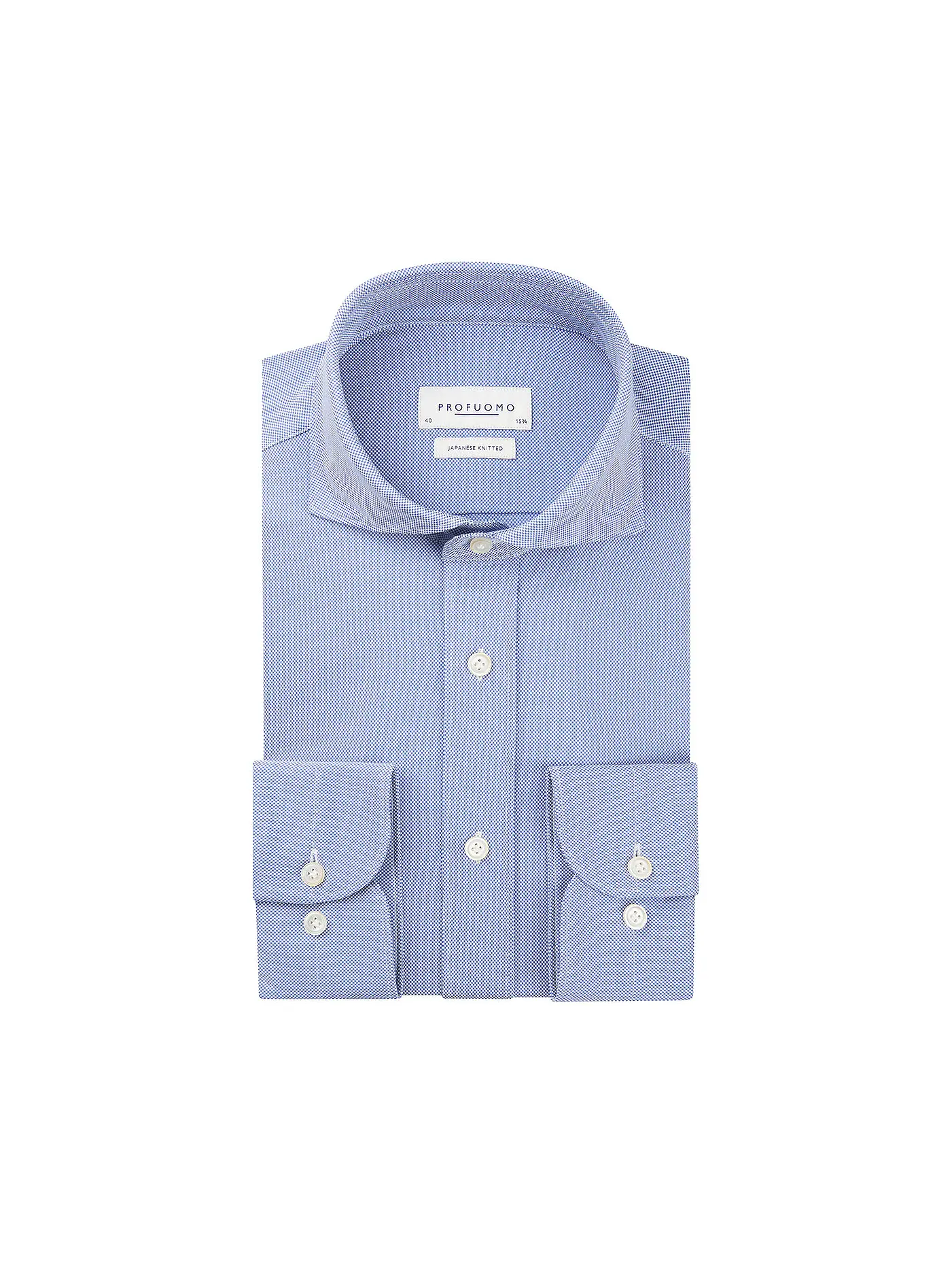 PROFUOMO | Jerseyhemd Slim Fit JAPANESE KNIT | dunkelblau
